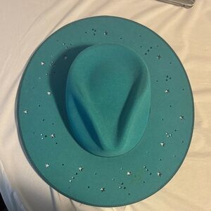 Stetson Teal Hat with Star Design